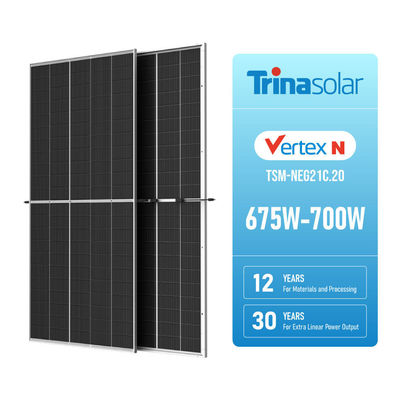 330W 395W Painel Solar Monocristalino de tipo N com Estrutura de Liga de Alumínio Anodizada