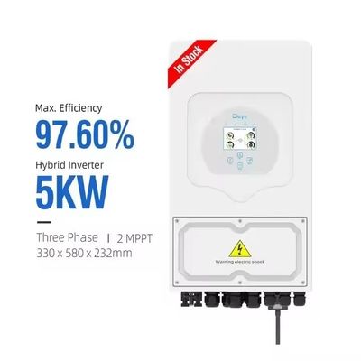5KVA Deye SUN 5K SG03LP1 UE Armazenamento de energia doméstica de fase única Inverter solar 28/20,5kg