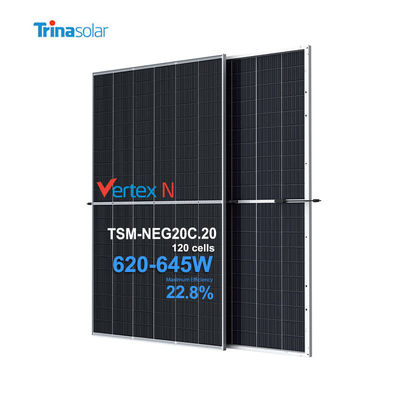Trina N Tipo Vertex Módulo Solar Módulo PV Painéis solares 620W 625W 630W 635W 640W 645W