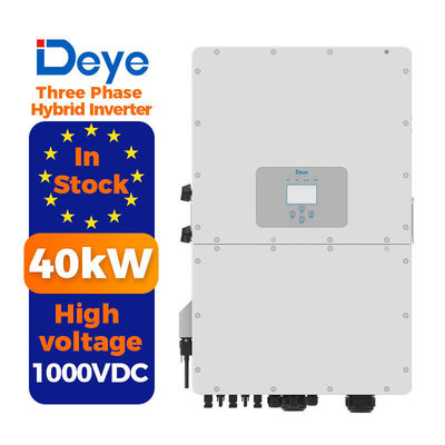 Depoimento da UE 50kw Deye Sun-50k-sg01hp3-eu-bm4 Inverter híbrido para sistemas de alta tensão
