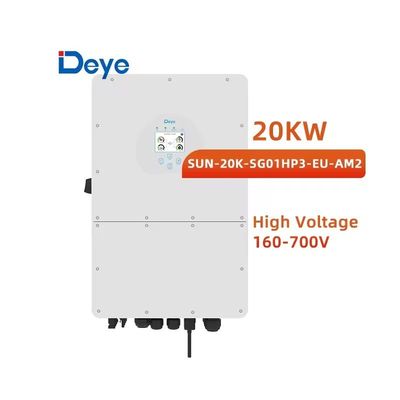 Inverter híbrido trifásico Deye SUN-30K-SG01HP3-EU-BM3 para sistema de energia solar de 30 kW