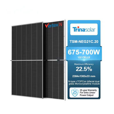 690W Vertex N 670W Pv Module Solarpanel 675W 680W 685W 690W 700Watt Plus bifacial tsm-neg21c.20