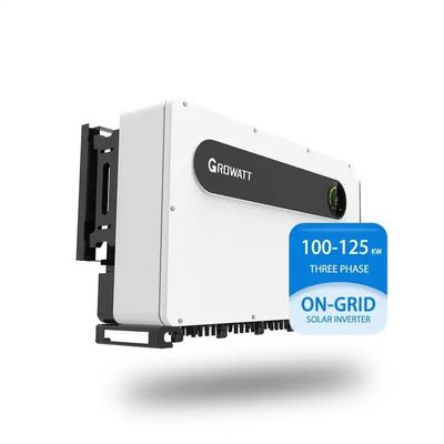 10 MPP Trackers On Grid Inverter Growatt MAX 100-125KTL3-X LV 180V-1000V Voltagem de entrada