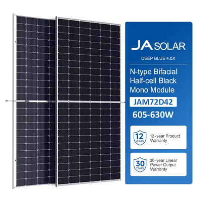 Painéis solares de tipo N resistentes à carga de neve frontais 630W 610W 615W 620W 625W 635W