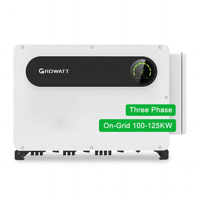 Certificado IEC61727 Growatt MAX 100KTL3 X LV On Grid Inverter Três Fases 50hz 60hz