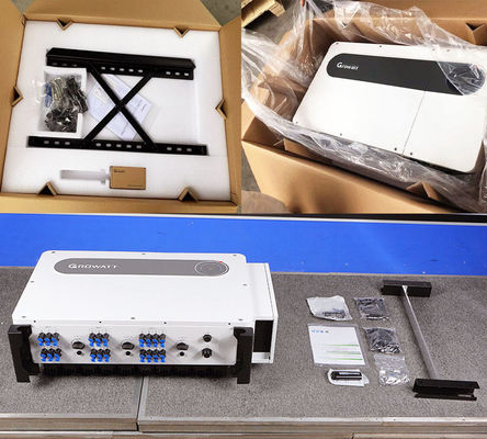 Certificado IEC61727 Growatt MAX 100KTL3 X LV On Grid Inverter Três Fases 50hz 60hz
