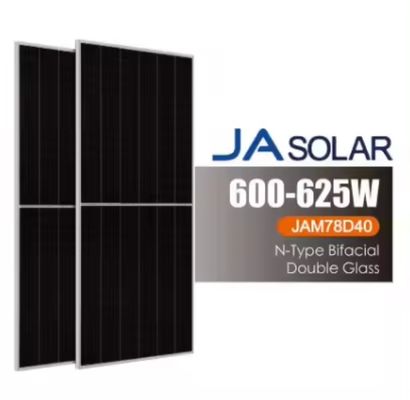 600-625 W de meia célula e painel solar tipo PERC JA para 2024 Projeto distribuído a menor custo