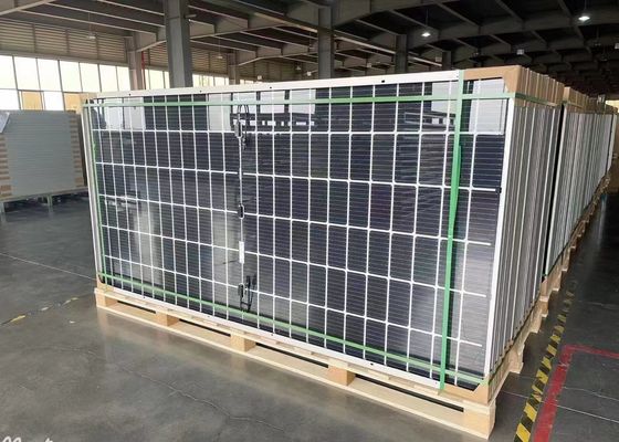 610W JA Mono MBB Half-Cell Tipo N Bifacial Modulo fotovoltaico de vidro duplo Painel solar 4mm 2 IEC