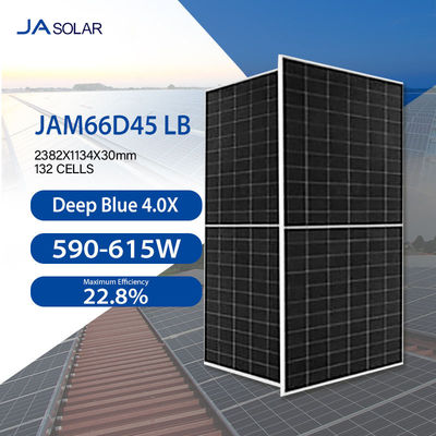 22.80% de eficiência do painel e IP68 Junction Box 590w 600w 610w painéis solares para casa