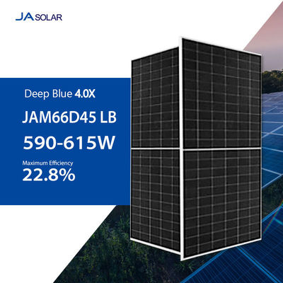 182mmx182mm Tamanho da célula Modulo solar bifacial com vidro dianteiro / vidro traseiro pela JA SOLAR