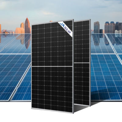 JA SOLAR Eficiência Painel solar bifacial com tecnologia MBB de vidro duplo e meia célula