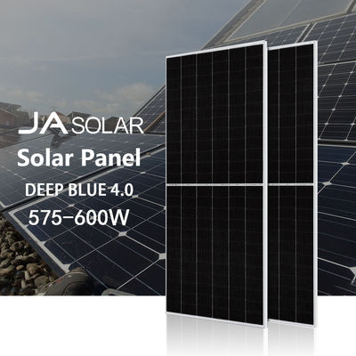 Quadro de liga de alumínio anodizado 600W Bifacial JAsolar painéis solares para sistema de rede