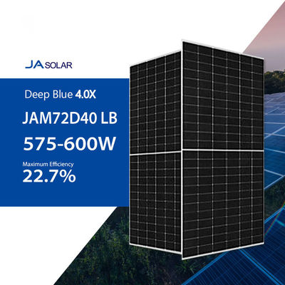 JA Solar N-Type Bifacial Mono Modules 575w 580w 585w 590w 595w 600w Certificado CE TUV