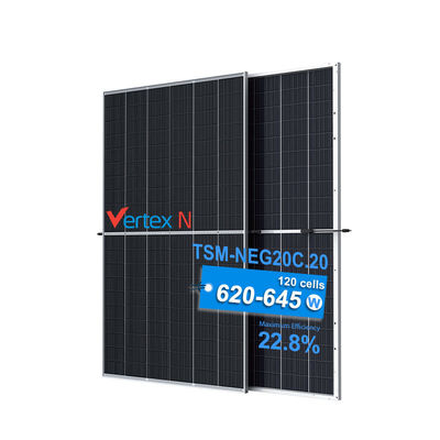 Trina painéis solares Vertex N 620W 625W 630W N-tipo I-Topcon Bifacial vidro duplo 645W