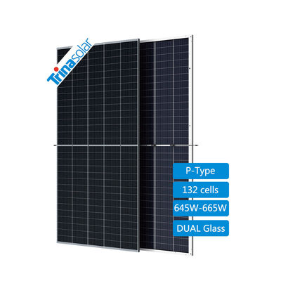 Trina painel de energia solar personalizado 645W 650W 660W com 22,5% e MC4 EVO2/TS4* conector