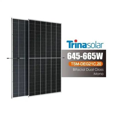 Trina 645 Watt 665w módulos fotovoltaicos 11BB 12BB PERC tipo painéis solares mono para o seu benefício