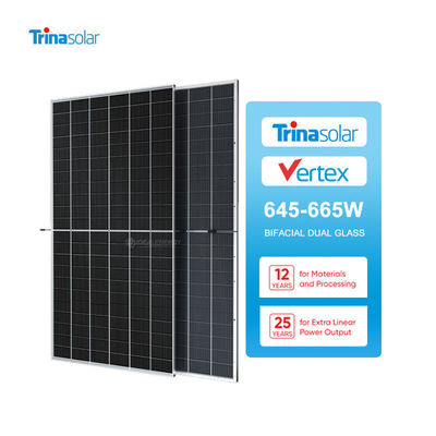 700W Tsm-Neg21C.20 Bificial Dual Glass Pv Module Painéis Solares para Sistema de Energia Solar