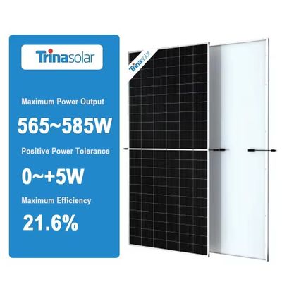 Painel Solar Bifacial Trina Vertex 565W 570W 575W 580W 585W 670W PERC módulos solares
