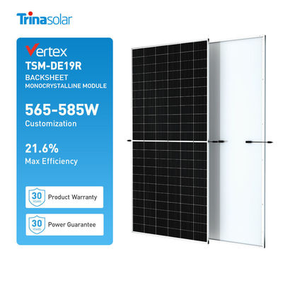 Painel solar de alta energia Trina Vertex DE19R 565W 570W 575W 580W 585W para projetos solares