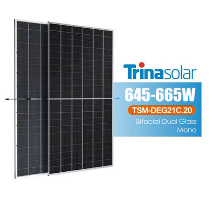 Trina DE19R Painéis solares 570/575/580W Tipo de meia célula e com conector compatível com MC