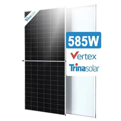AR revestido com vidro reforçado por calor 565-585W Trina TSM-DE19R Painel Solar Módulo Mono Pv