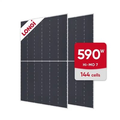 Panéis solares Longi Himo 7 550w com caixa de junção IP68 e células solares de grau A