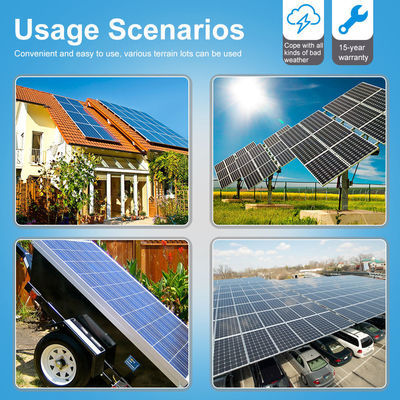 Quadro de liga de alumínio anodizado Longi 550W Painéis solares de nível 1 para geração de energia sustentável