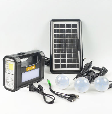 Venda a quente Bateria Gerador Solar Kit de Sistema de Iluminação Acampamento ao ar livre Pesca Cortes de energia Casa Fornecimento de energia de emergência
