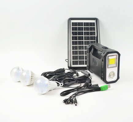 Venda a quente Bateria Gerador Solar Kit de Sistema de Iluminação Acampamento ao ar livre Pesca Cortes de energia Casa Fornecimento de energia de emergência