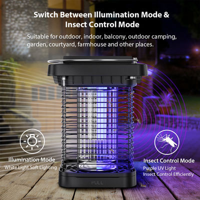 Lâmpada de combate a mosquitos LED de 365nm com energia solar Resistente a intempéries