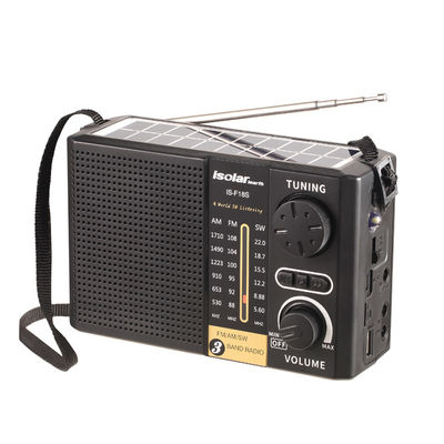 Rádio solar para acampamento ao ar livre Multifuncional AM FM SW rádio USB com tocha brilhante BT alto-falante