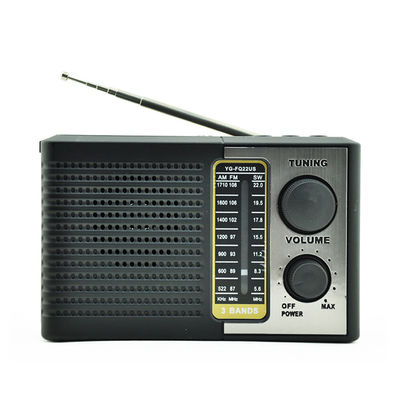 Rádio solar recarregável portátil Vintage AM FM SW Multi Band Emergência Rádio solar