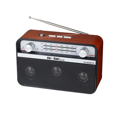 5V 1W Rádio de painel solar de energia solar rádio portátil estilo retro