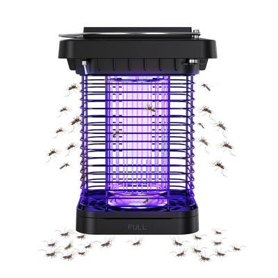 Lâmpada solar LED de insectos externos impermeável de gramado solar assassino de mosquitos para jardim e jardim