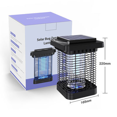 Lâmpada solar LED de insectos externos impermeável de gramado solar assassino de mosquitos para jardim e jardim