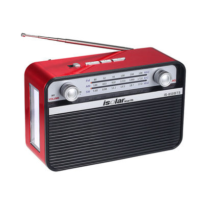 Mp3 Fm Am Sw 3 Band Rádio Solar Retro Fone de ouvido sem fio Rádio de lanterna solar