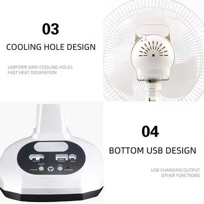 12 polegadas 16 polegadas Recarregável Solar Powered Ventilador Solar Frio Ventilador Com Painel Solar