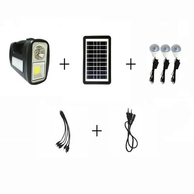 Sistema de iluminação solar de bateria de lítio com lâmpadas Kit de luz solar para casa
