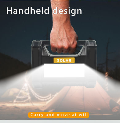 Kit de iluminação de bateria solar portátil para atividades ao ar livre com lanterna / banco de energia