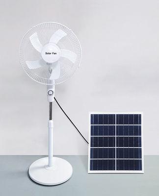 Ventilador recarregável de 16 polegadas alimentado a energia solar 12V com bateria de lítio