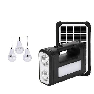 Sistema de iluminação solar alimentado por bateria de 4500mAh Sistema de iluminação de emergência solar ABS