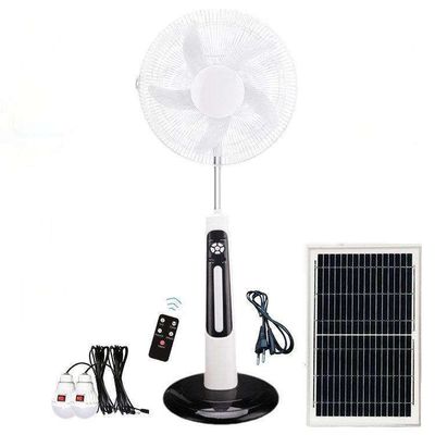 Ventilador solar personalizável de 18 polegadas Ventilador solar recarregável para casa