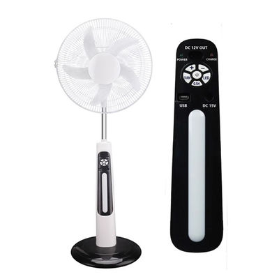 Alta Eficiência Casa Solar Recarregável Ventilador Altura Ajustável Ajuste de Ângulo Largo