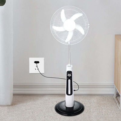 Alta Eficiência Casa Solar Recarregável Ventilador Altura Ajustável Ajuste de Ângulo Largo