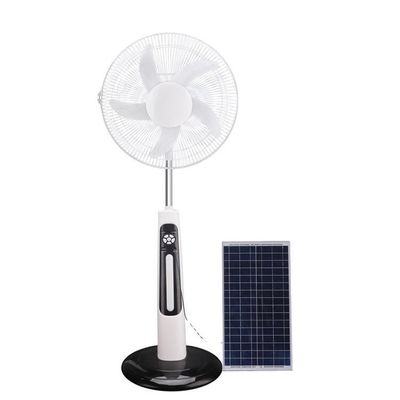 Alta Eficiência Casa Solar Recarregável Ventilador Altura Ajustável Ajuste de Ângulo Largo