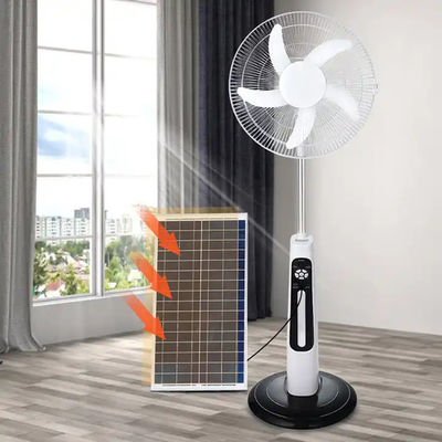 Alta Eficiência Casa Solar Recarregável Ventilador Altura Ajustável Ajuste de Ângulo Largo