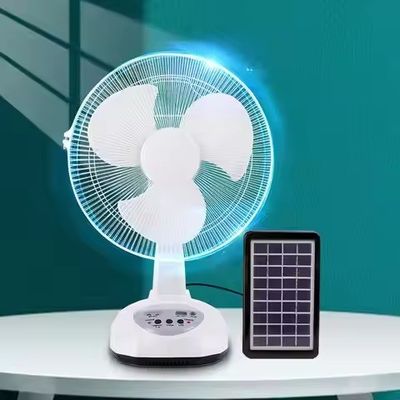 18W Solar Recarregável Ventilador Solar AC DC Ventilador Com Luz LED Para Casa